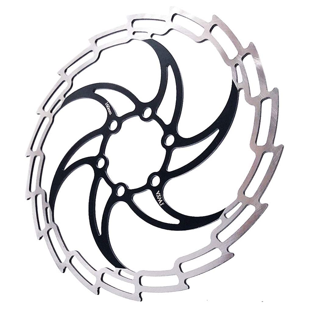 Rotor de vélo 160mm / 180mm VTT Frein à Disque de vélo 6 Trous Distance Centrale 44mm