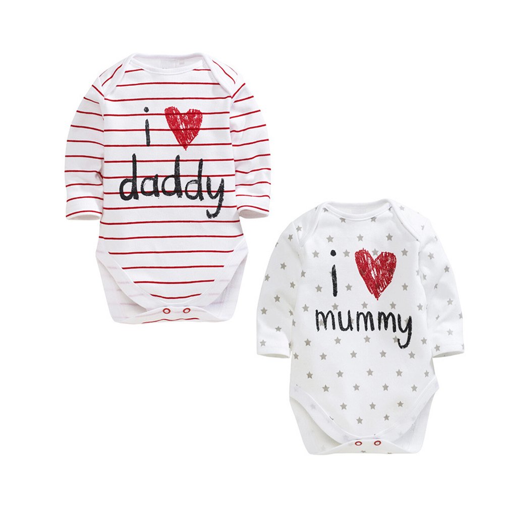 AOMOMONewborn Organic Cotton Unisex Baby Bodysuit for Boys and Girls