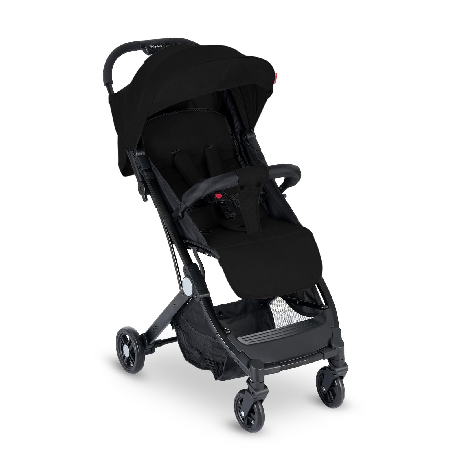 Passeggino leggero del bambino,Passeggino del bambino compatto di viaggio,Passeggino | Imbracatura a 5 punti, cestino portaoggetti, barra paraurti