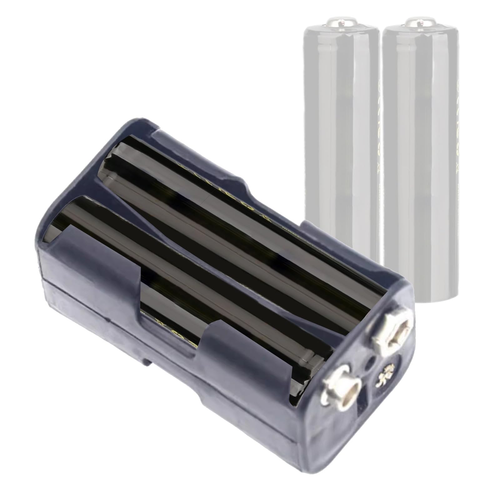 Black Battery Holder C Size x 6 with Snap Terminals PP Resin Body, Pack of 1, MFR: 1854614