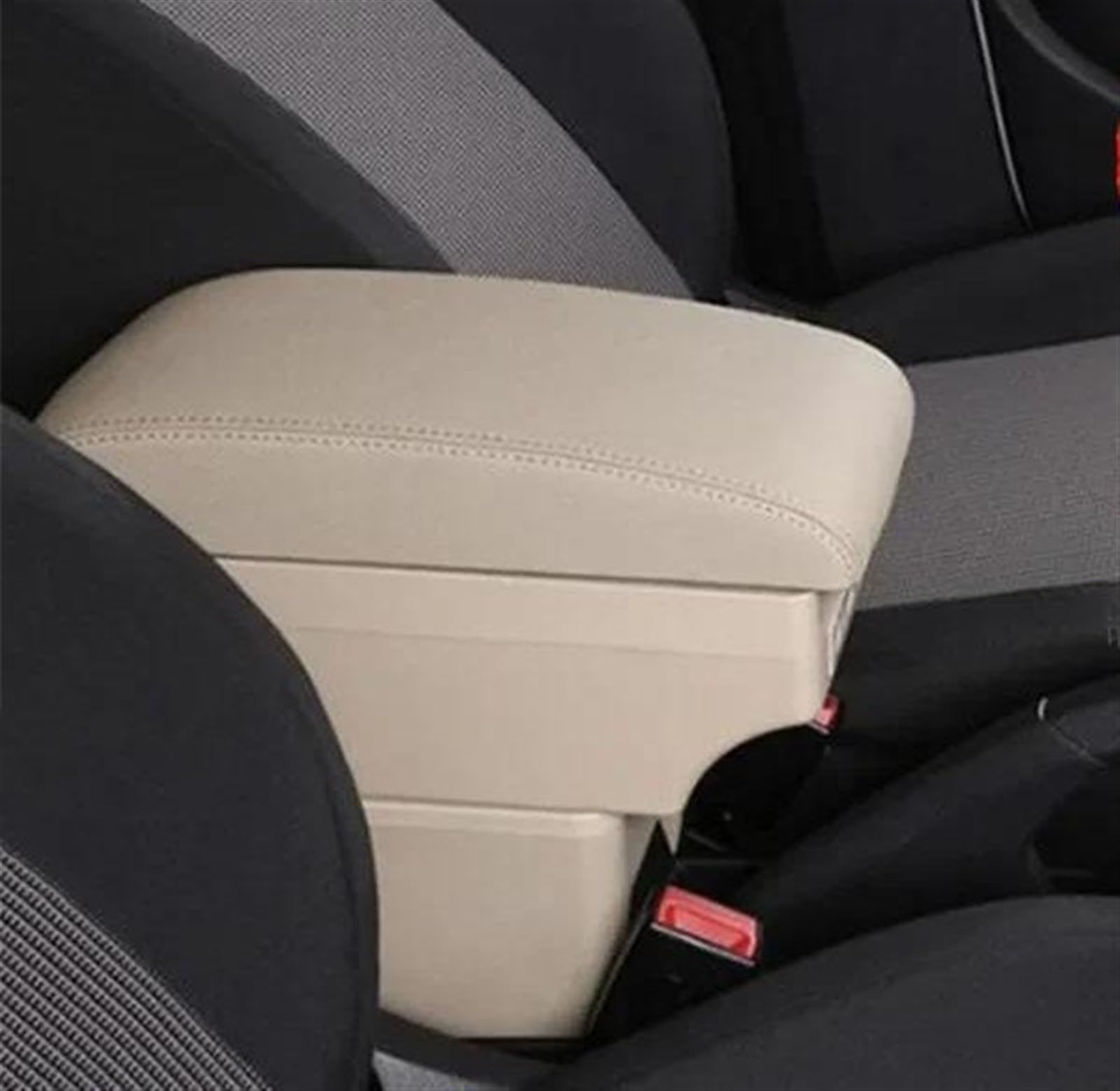 Ysdsls C Style Beige 7Usb Car Armrest Box For Fabia 4 Central Storage Interior Retrofit Usb Accessories