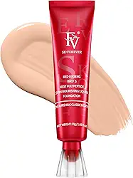 FV Base Dewy, fórmula hidratante e cobertura média, impermeável, longa duração, base líquida leve, ideal para pele seca/mista, 30 g, marfim clássico nutritivo