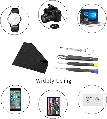 Miniatura 5 de Kit de reparación de lentes con lentes antideslizantes, repuesto de almohadillas nasales y tornillos para gafas, kits de herramientas para lentes de