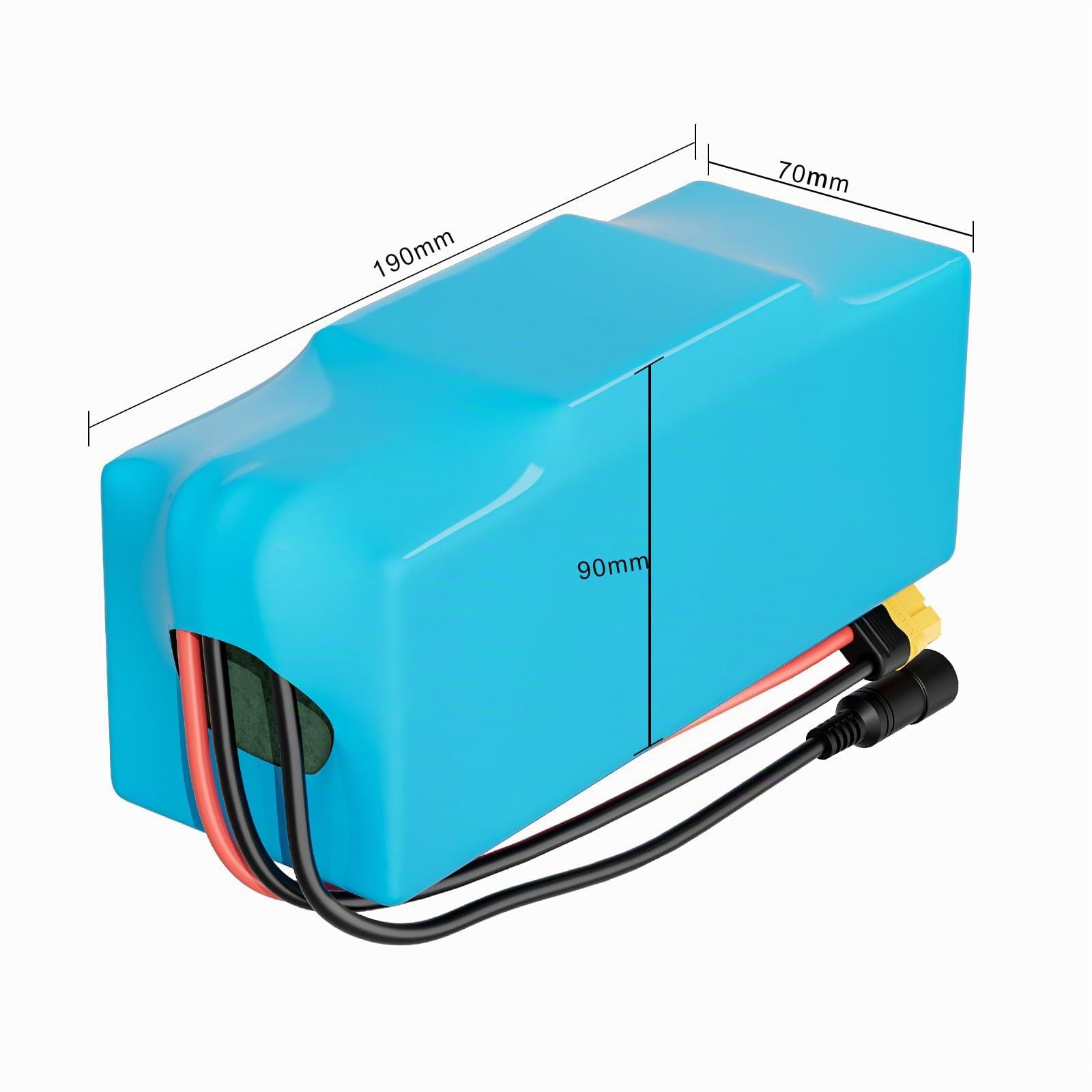Seilylanka 36V 12Ah 10S4P Li-Ion Batteria E-Bike Ebike Bicicletta elettrica 42V 190x90x70mm