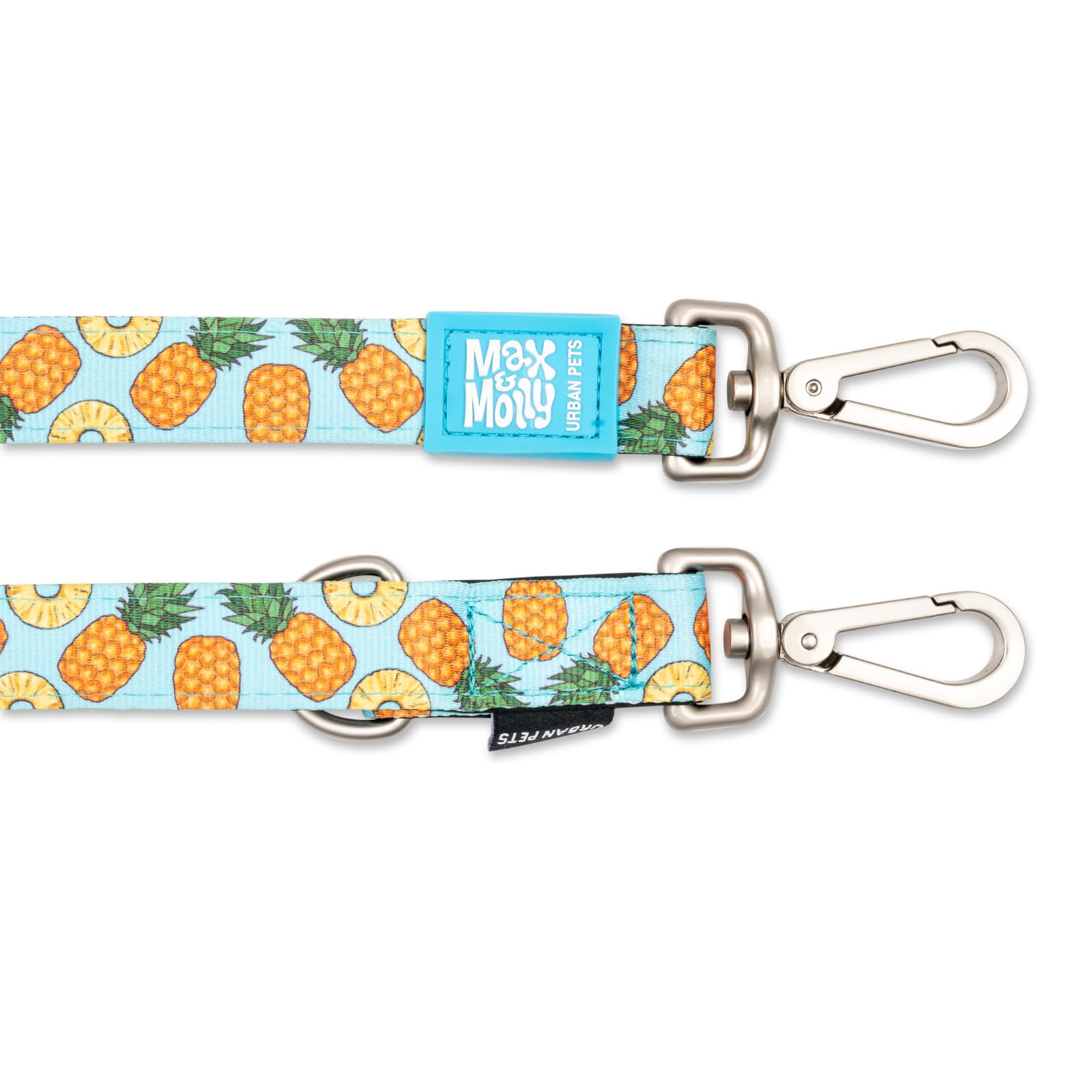 Max & Molly Multifunctional Dog Lead 2 m with 2 Carabiners, Sweet Pineapple/S Shoulder Lead, Padded, Safe and Flexible - Image 3