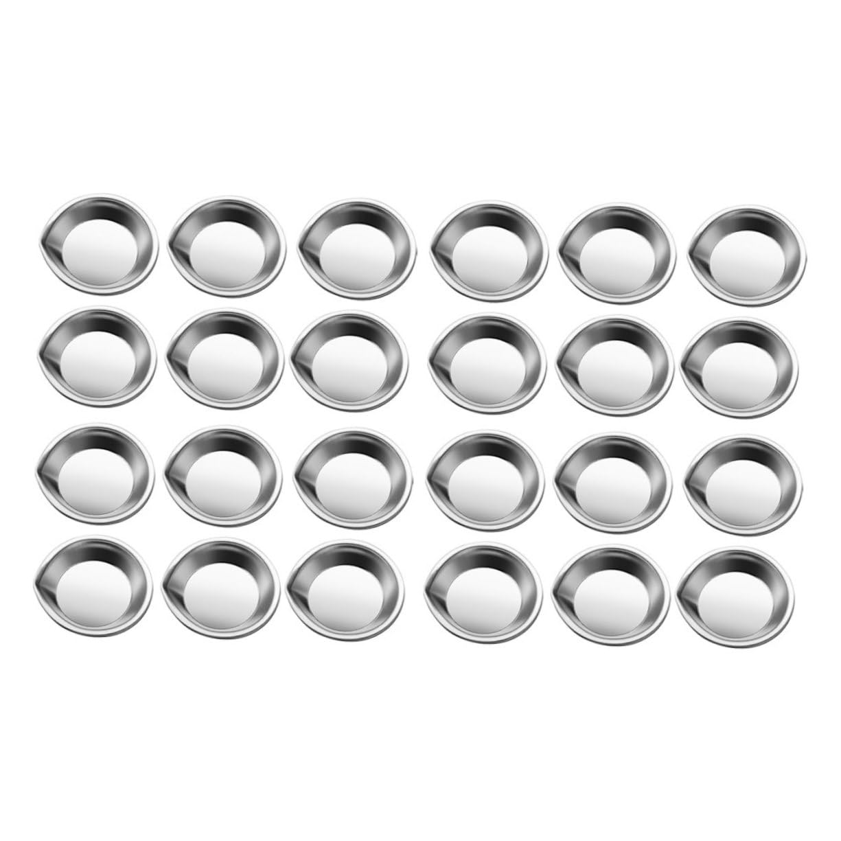 WOFASHPURET 30pcs Stainless Steel Painting Trays for Color Mixing Lightweight Easy to Clean Art Drawing Pallets for Watercolor Pigment Projects Convenient Design for Artists