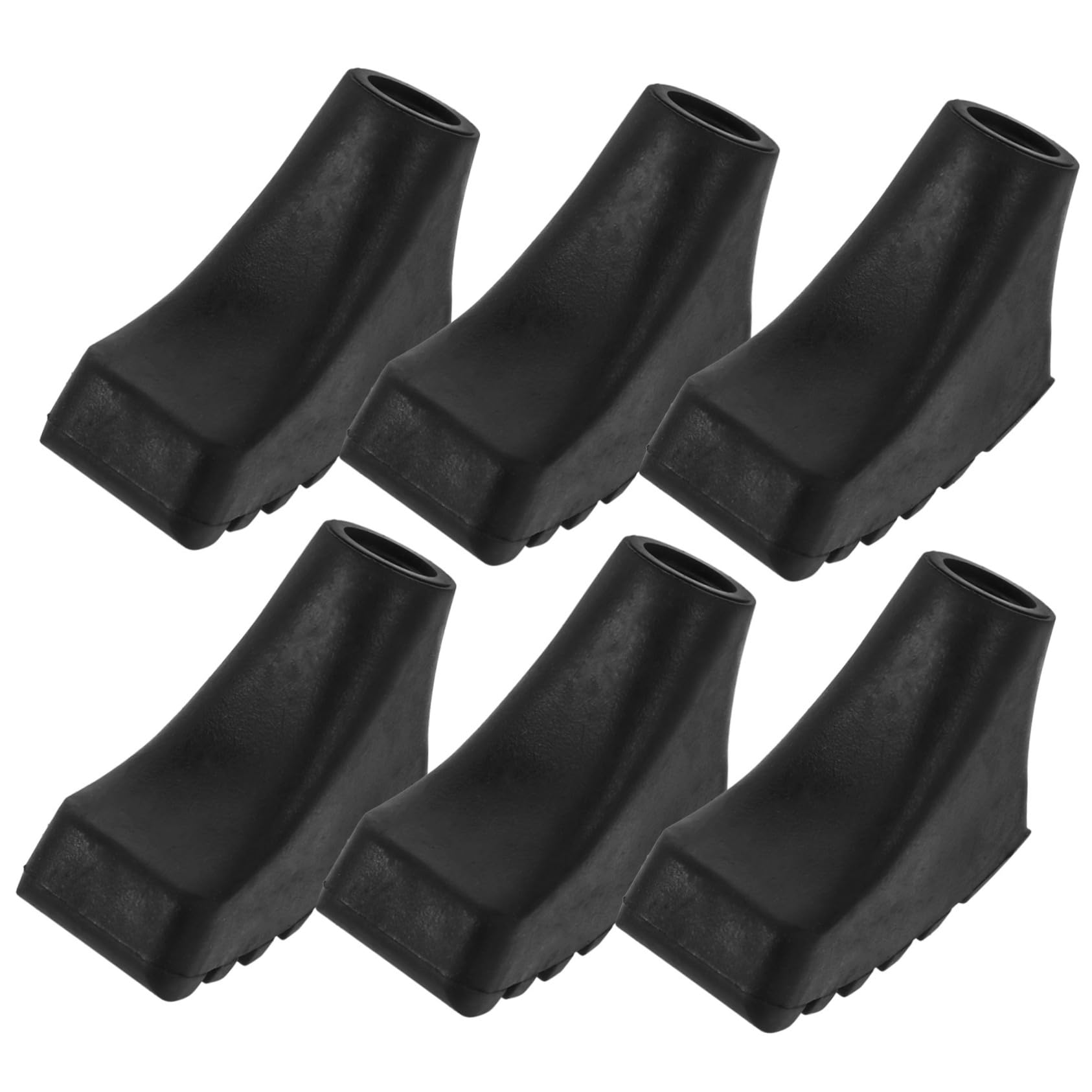 SUPVOX De Pie Bastón para Mujer Puntas De Bastón De Senderismo Accesorios De Senderismo Punta De Muleta Antideslizante Bastones Pararse Caminante Paraca Polos Black