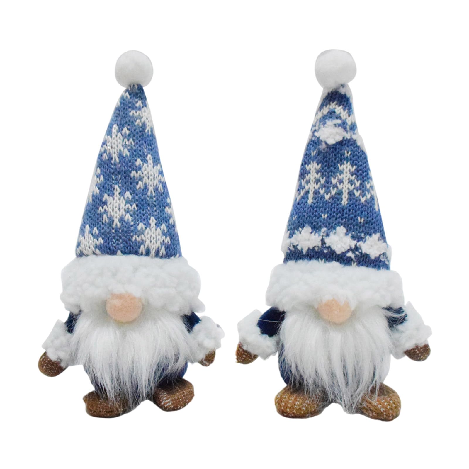 Jazuaiao 1 Pair Unique Christmas Gnomes Figurines Colorful Desk Ornament Seasonal Dwarf Tabletop Decoration Yuletide Accessory Unique Christmas Ornament