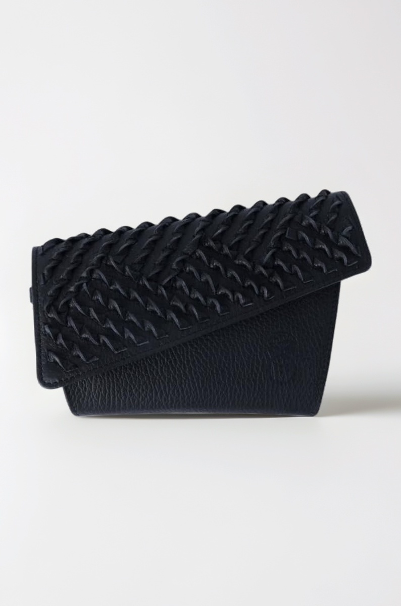 Terra Trifold Wallet | 5 Slots | for Men & Women | Outer Material - Upcycled Leather, Inner Material - Cotton (Black, 7.5 X 4.7 X 1 Inch)