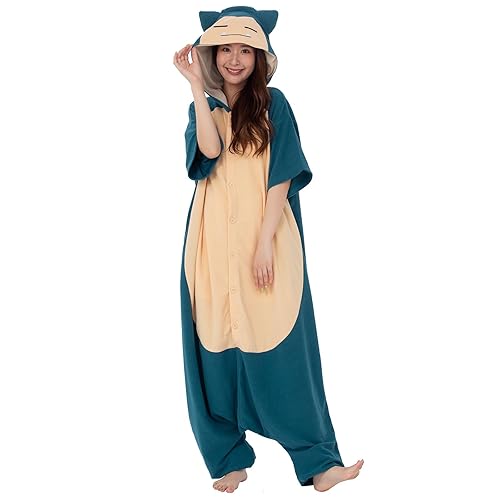 SAZAC Kigurumi - Pokemon - Snorlax - Summer Onesie Jumpsuit Halloween Costume - One Size