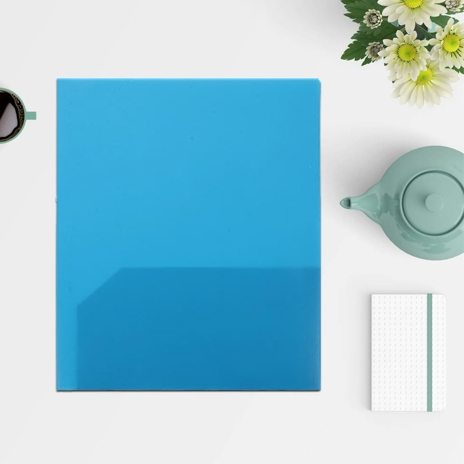 24 Kunststoffmappen mit je 2 Fächern, passend für Papier im Format