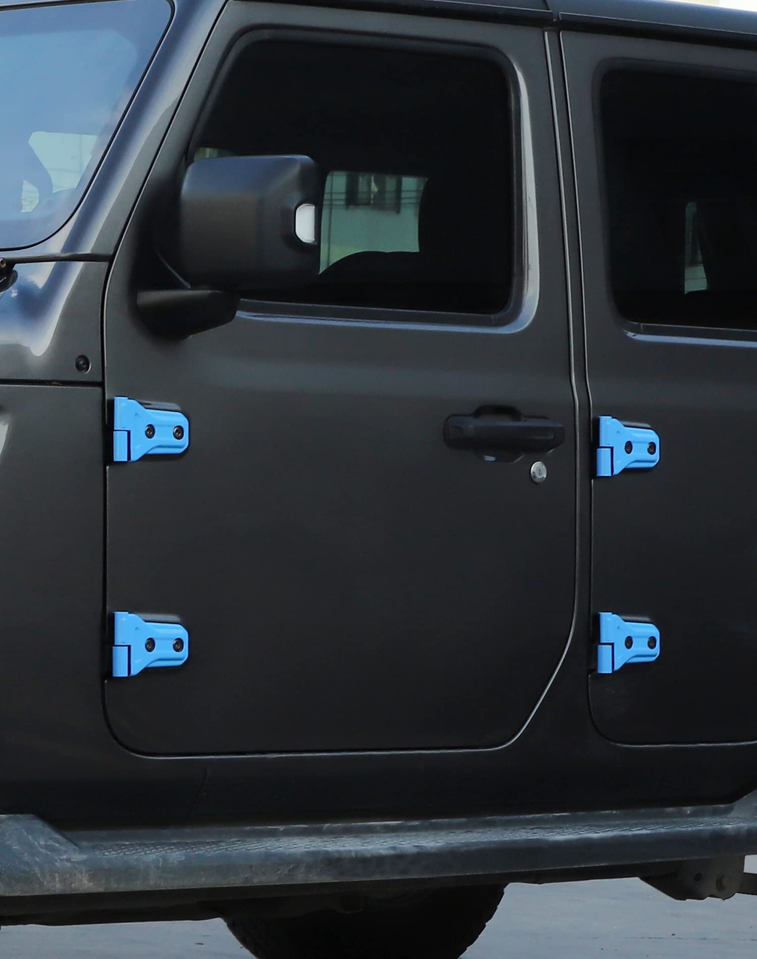 JeCar Door Hinge Cover Trim Exterior Accessories for Jeep Wrangler JL JLU 2018-2022 & Gladiator JT Truck 2020-2022, Light Blue