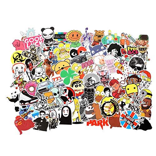 Cool Random Stickers 55-700pcs FNGEEN Laptop Stickers Bomb Vinyl Stickers Variety Pack for Luggage Computer Skateboard Car Motorcycle Decal for Teens Adults (300 PCS)