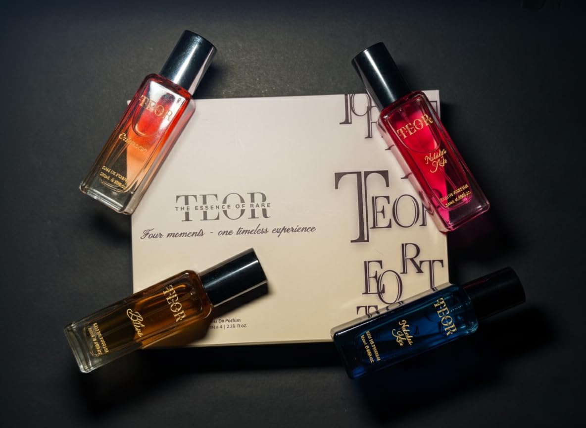 TEOR - Long Lasting Perfume Women Gift Set | Eau De Parfum for Women | 4x20ml | Rare Fragrance Scent | Myst, Crimson, Bliss, Nebulas Kiss |-image-40