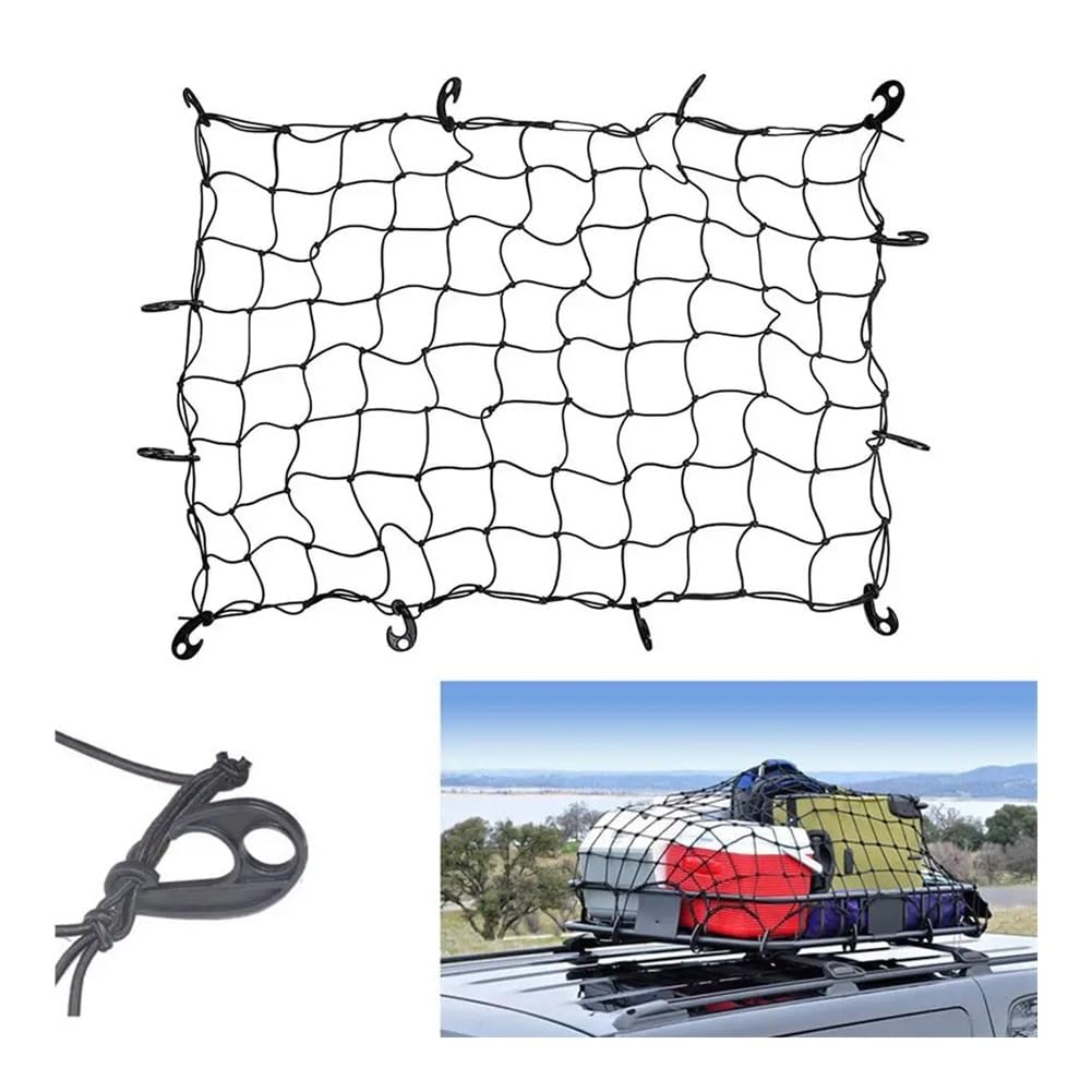 Porte-Bagages de Toit de Voiture, Filet de Chargement, Grille en Maille, Plafond intérieur, for camionnette, lit et Toit de SUV TR P5S7