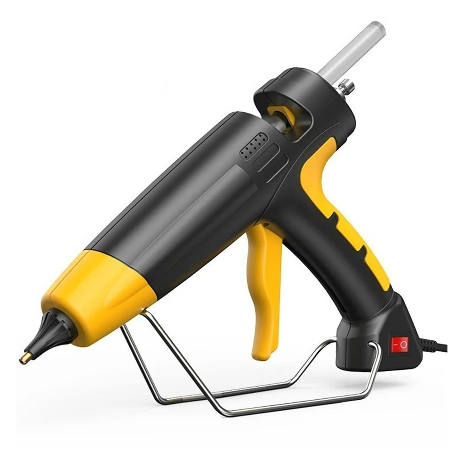 Profesjonalny Pistolet Do Klejenia Na Gorąco O Mocy 800 W Z Miedzianą Dyszą Użyj Klejów W Sztyfcie 11 Mm Plastikowe Narzędzia Do Naprawy Szerokie Zastosowanie(800W-Switch-Yellow)