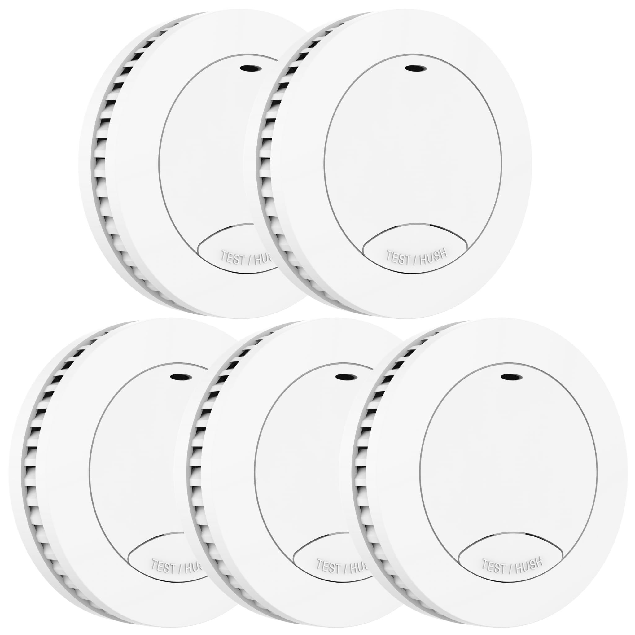 Aroha Safety Pro Mini Rauchmelder - 10 Jahre Batterie - 5 Feuermelder