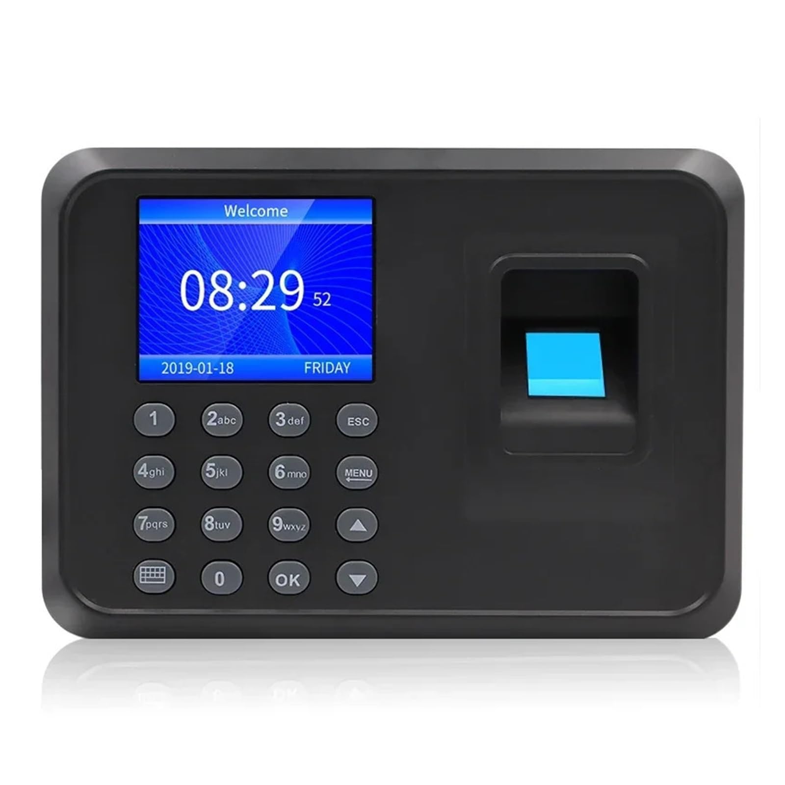 Control Horario Empleados Reloj de control de asistencia biométrico con huella dactilar, USB, de oficina, grabadora, lector, dispositivo de cronometraje, máquina de asistencia de empleados