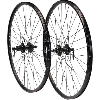 Vuelta MTB Wheelset 27.5 Inch Rim Including Tourney TX506 - Made in Germany - Bicycle Rim for Disc Brakes Black - 584 x 21c Pro Disc Hollow Chamber Rim 27.5 Inch MTB Rear and Front Wheel