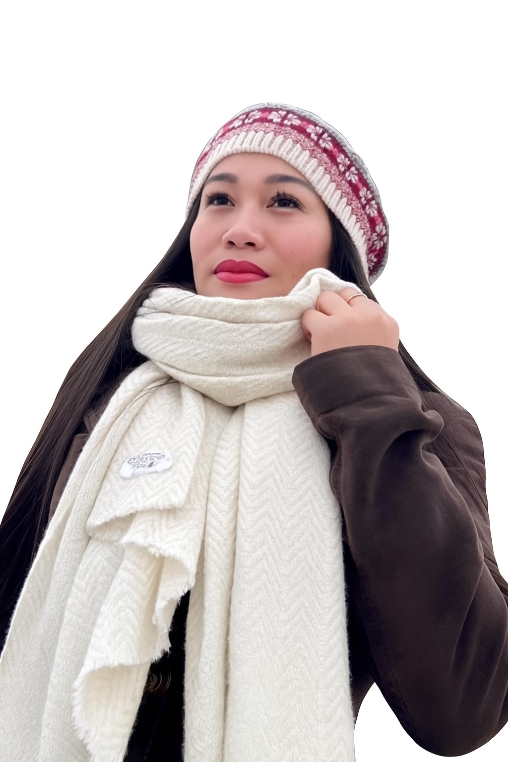 Organic Warm Soft Unisex Natural Wool Stole/Shawl MADE IN NEPAL