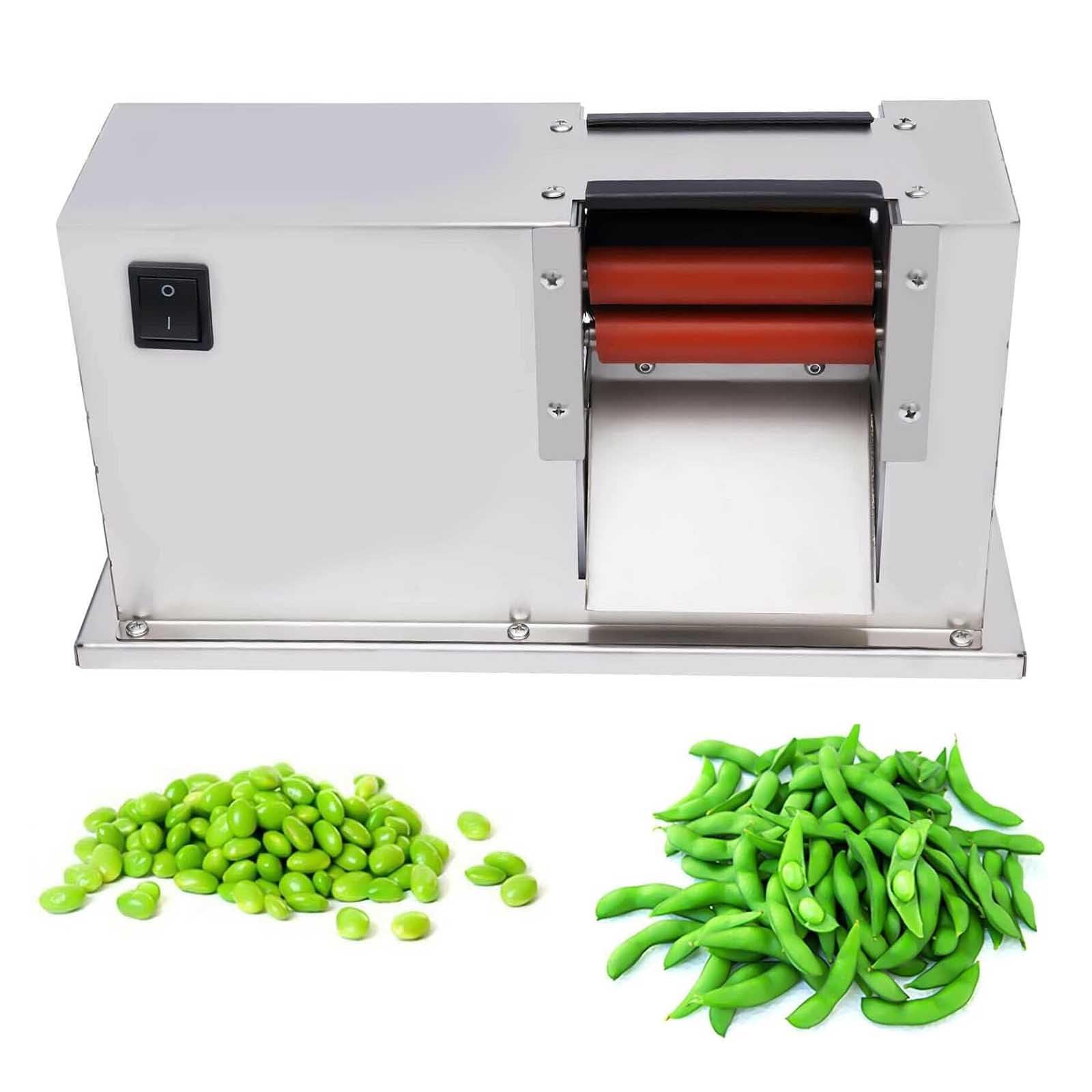 AYCDL Electric Pea Peeler, Semi-Automatic Pea Peeling Machine, Commercial Semi-Automatic Bean Pea Peeling Machine for Peas, Edamame, Peeling and Shelling