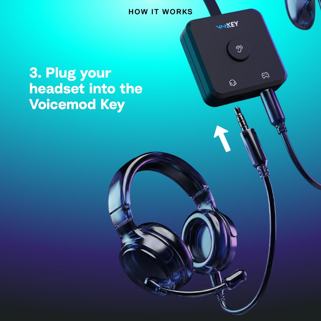 Voicemod Chave – Trocador de voz e placa de som VMKey AI em tempo