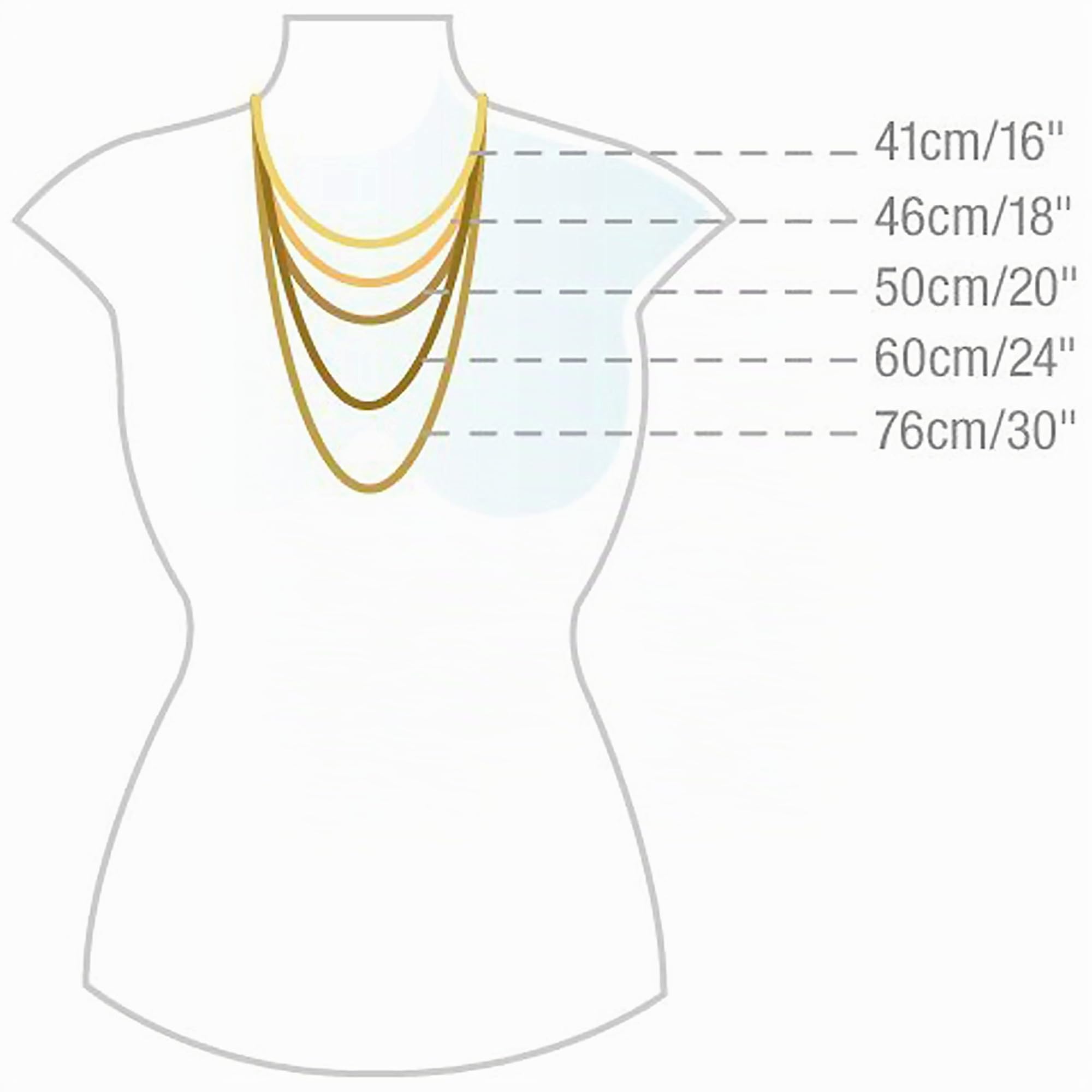CARISSIMA Collana con piccolo ciondolo croce da donna in oro giallo 9 ct, 45,72 cm