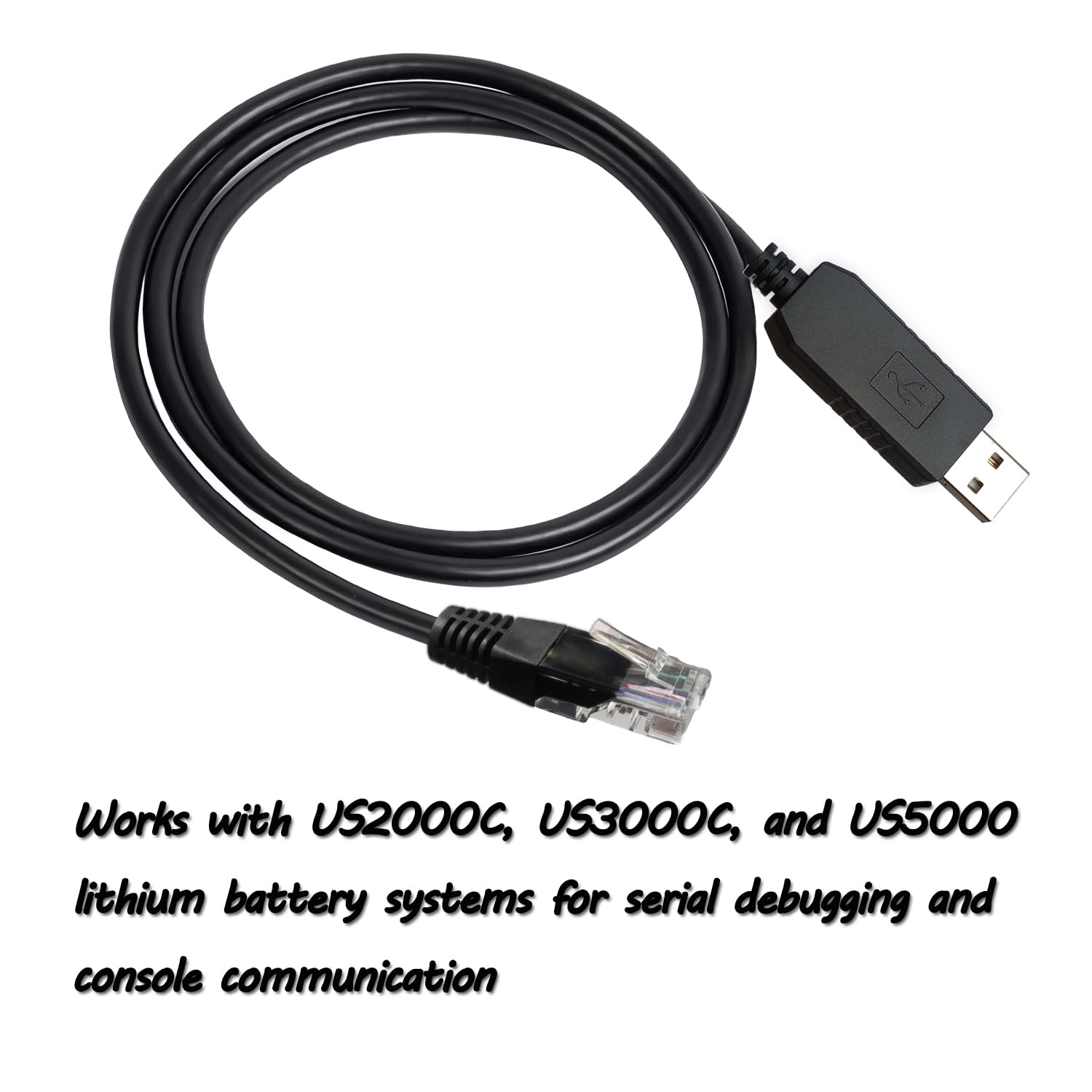 USB RS232 auf RJ45 Serielles Debug-Kabel Konsole Kommunikationskabel für US2000C US3000C US5000 Lithium Battey, 1,8 m