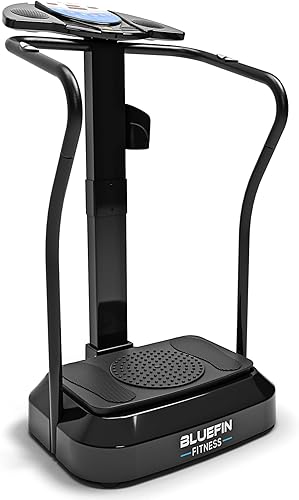 Bluefin Fitness Plataforma de vibración  Modelo Pro  Diseño mejorado con motores silenciosos y altavoces integrados
