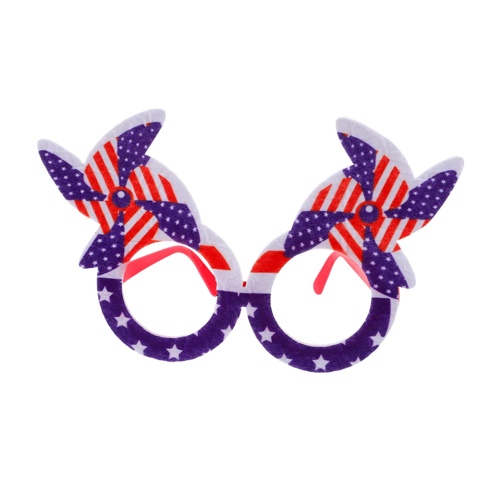 Healvian Independence Day Decor Glasses Funny Patriotic Party Eyewear Non-woven Plastic for Ages