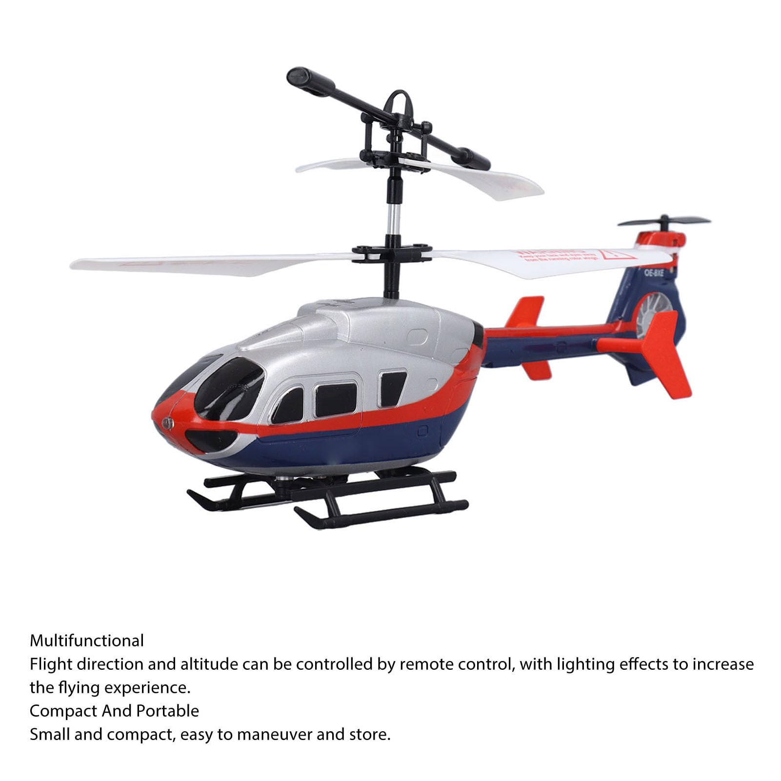 Gonetre Helicóptero De Control Remoto De Aleación a Prueba De Golpes con Carga USB, Avión De Juguete RC con Luces, Mantenimiento De Altitud para Adultos y Niños