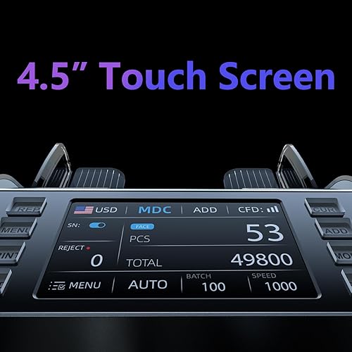 Miniatura 5 de Aneken Máquina de contador de dinero de denominación mixta, conteo de valores, conteo mixto con 2 CISUVMGIRDDDBLHLFCHN, contador de billetes de