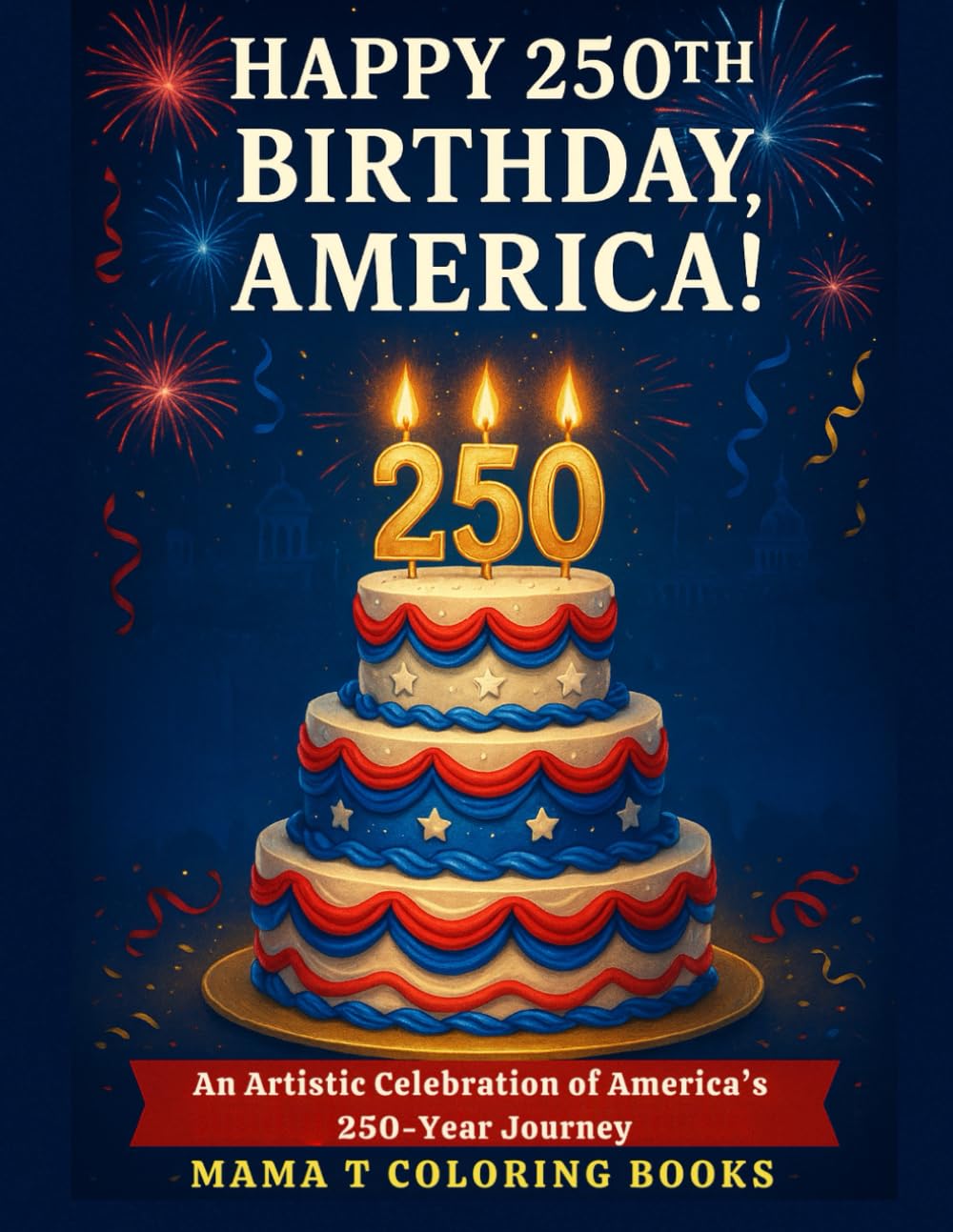 Happy 250th Birthday America Coloring Book: An Artistic Celebration of Americas 250 Year Journey: A Commemorative Learning Coloring Book Honoring 250 ... faith, freedom, and enduring values.)