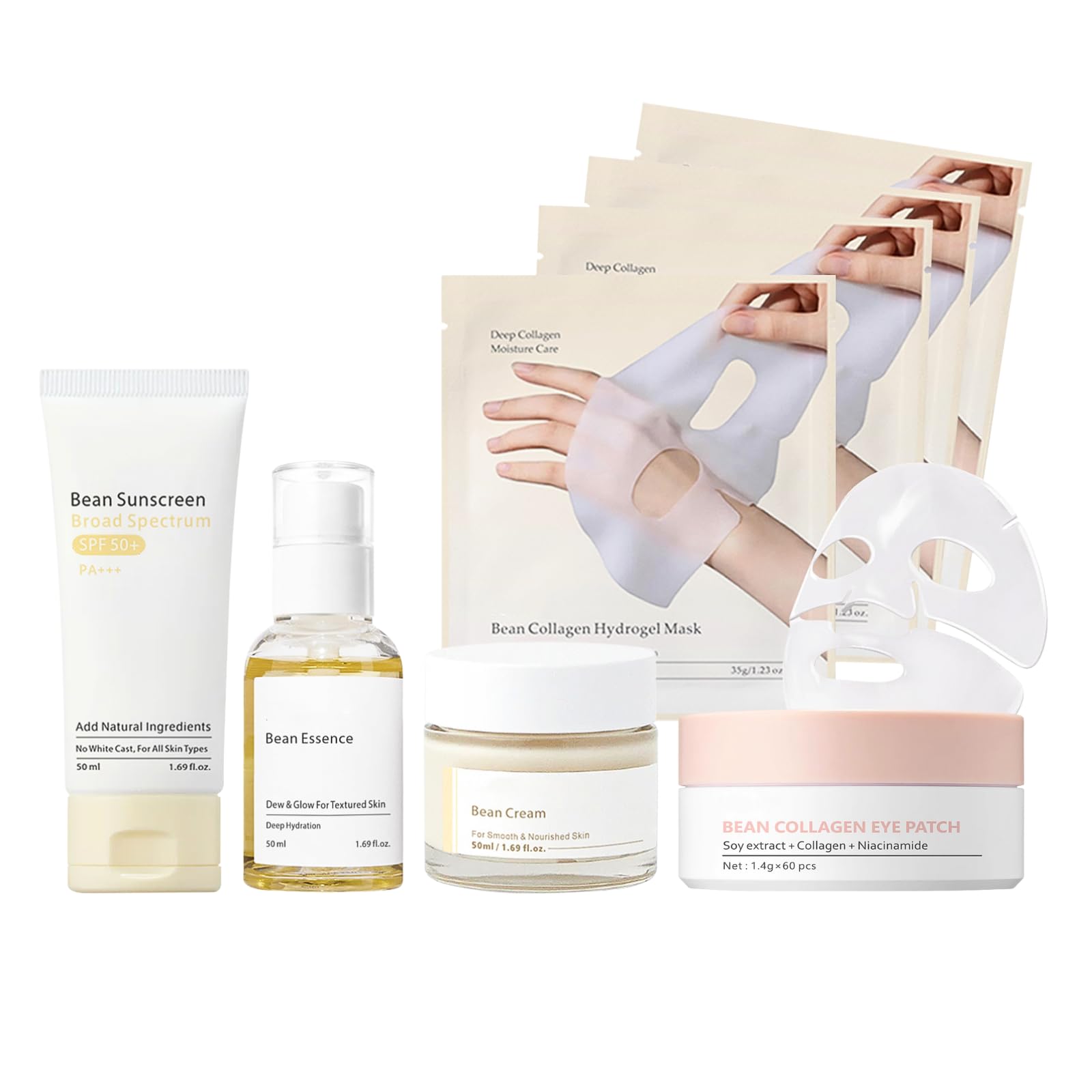 Bean Glass Skin Skincare Gift Sets for Teenage Girls Ferment Hydration + Barrier Support Teen Skincare Sets