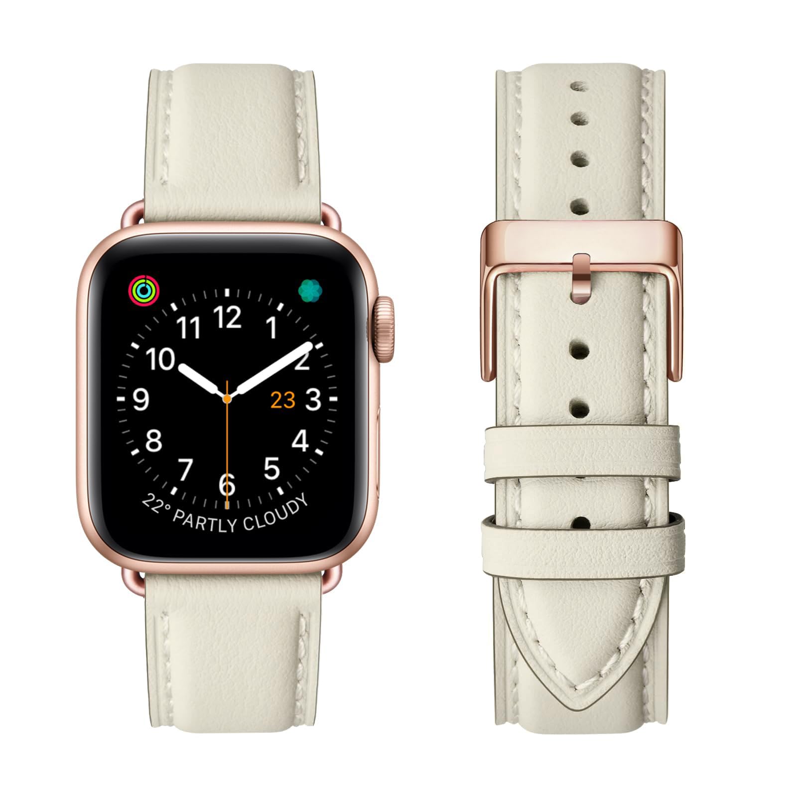 Genuine Leather Band Compatible with Apple Watch Bands for men Office