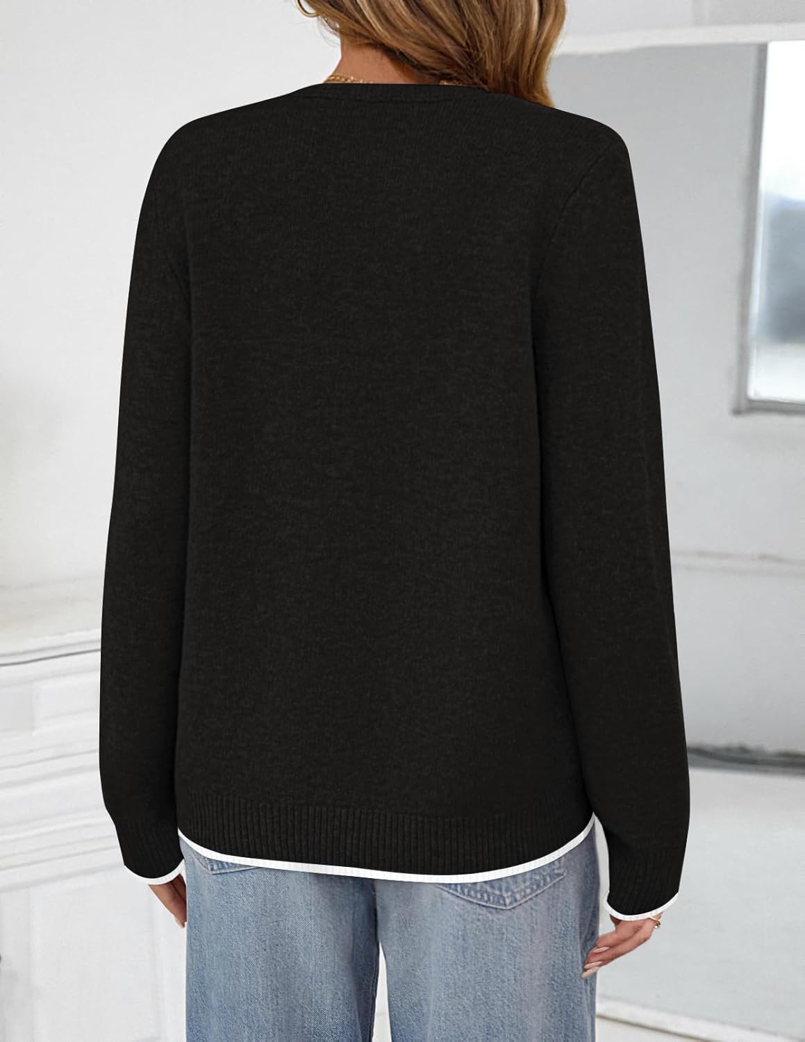 MEROKEETY Women's Tie Front Bow Cardigan Sweaters 2025 Long Sleeve Chunky Knit Cute Trendy Fall Winter Coats - Image 4