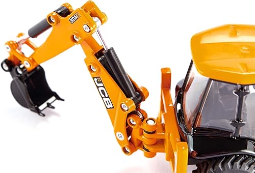 Miniatura 4 de Siku 3558, Retroexcavadora JCB 4CX, 150, MetalPlástico, Amarillo, Multifuncional, Se pueden combinar modelos de la misma escala