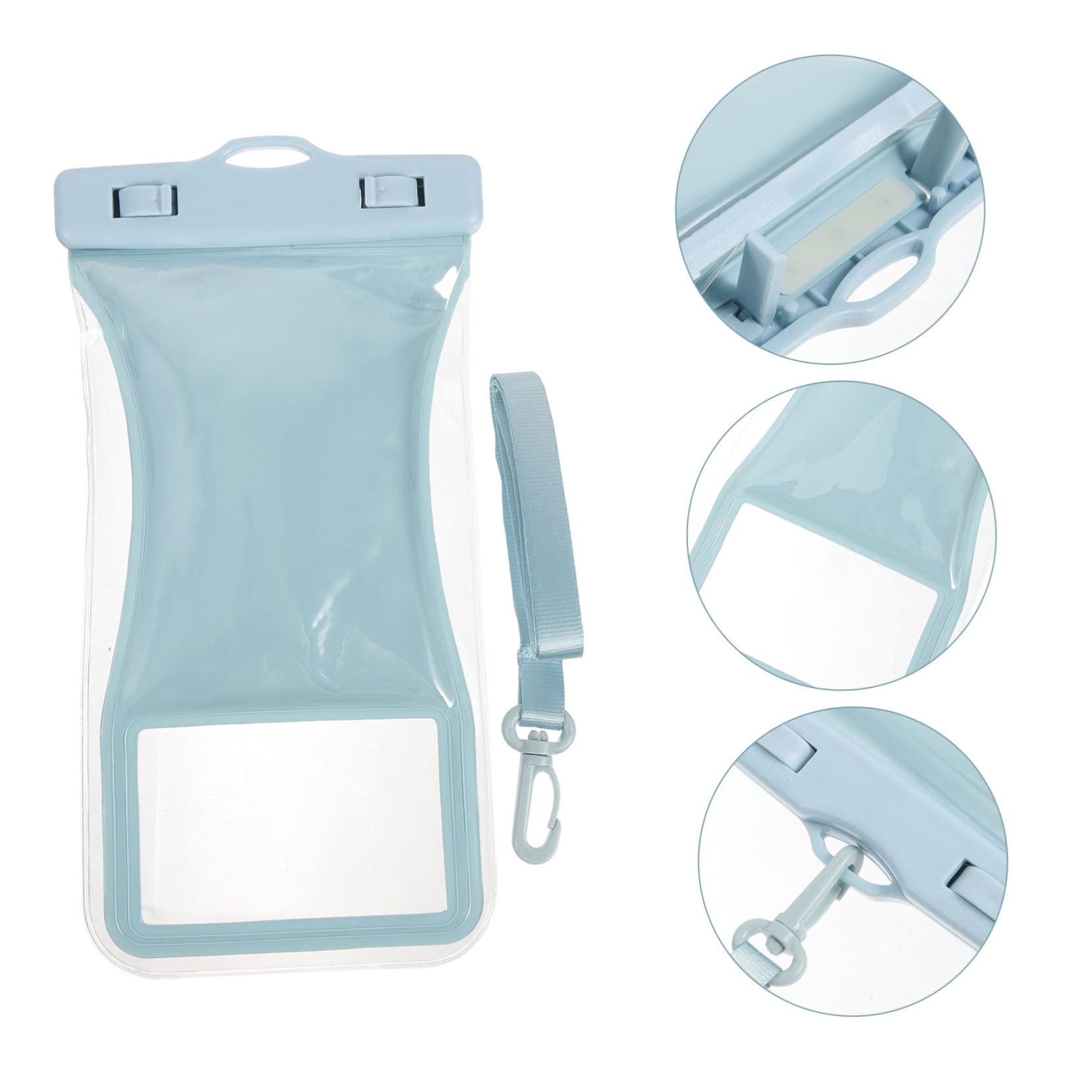 Levemolo Waterproof Phone Pouch Floating Case for Mobile Phone Dry Bag for Swimming Fishing Beach Necessity Scratch Protection Sky-Blue