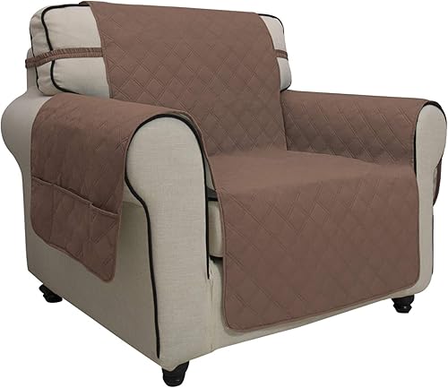 Easy-Going Funda para sofá, funda para silla, impermeable, lavable, de tela antideslizante, protector de muebles con bolsillo para mascotas, niños,