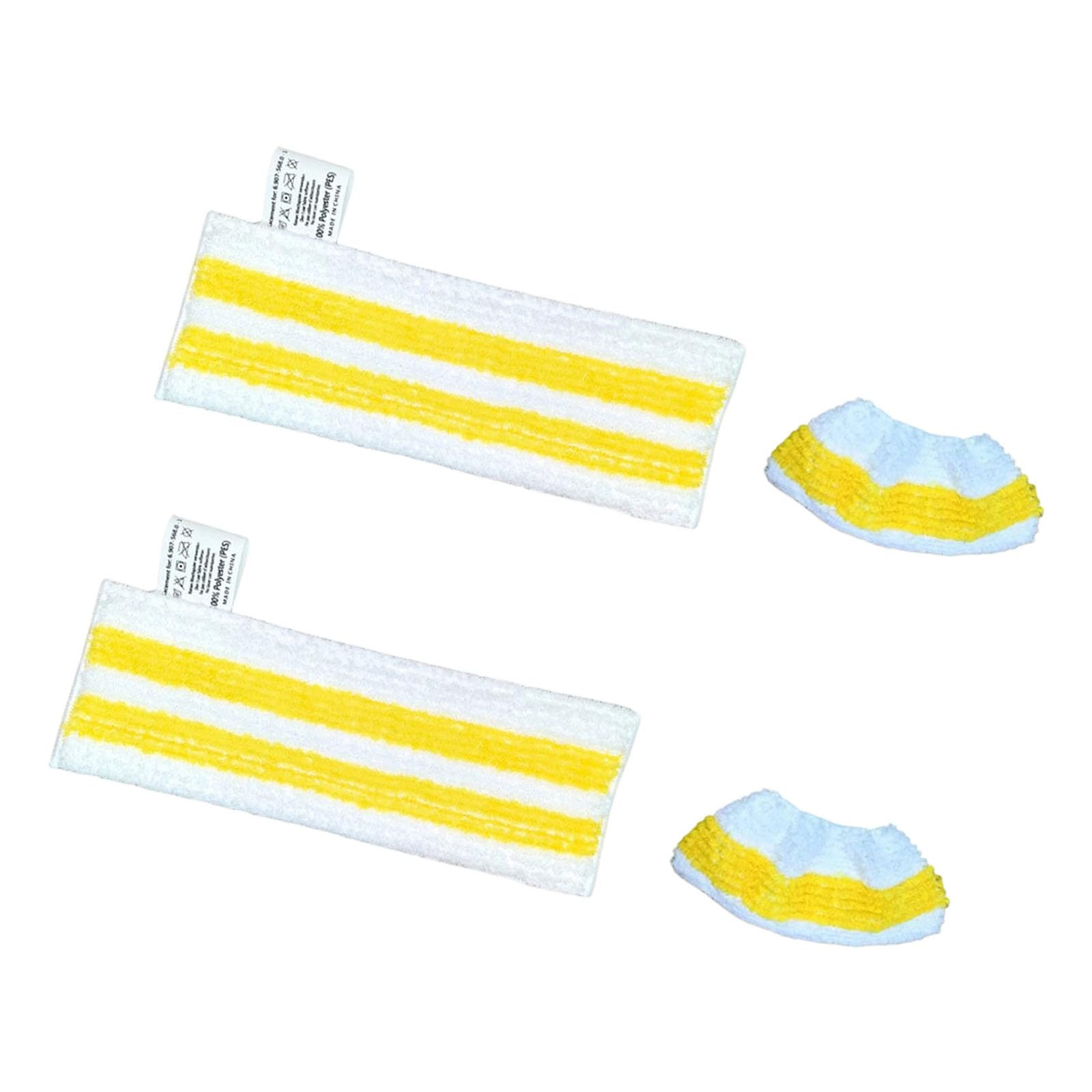 APGLSXY Pad Refill Set, White Microfiber Cloths for Floor Upkeep and Nozzle Wipe Down Tasks At Home Microfiber Pad Refill Cloth Floor Nozzle Wipe Home Care Accessory