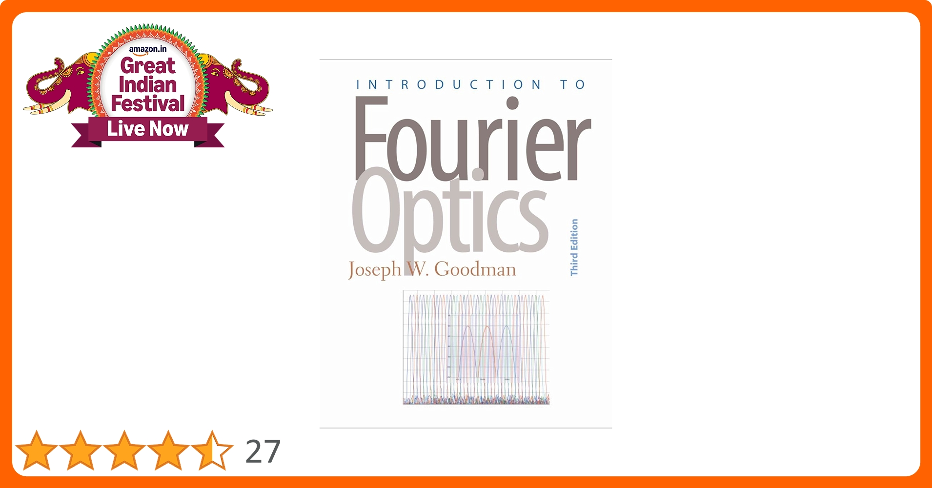 洋書 INTRODUCTION TO Fourier Optics Goodman Introduction To Fourier Optics: Goodman, Joseph W