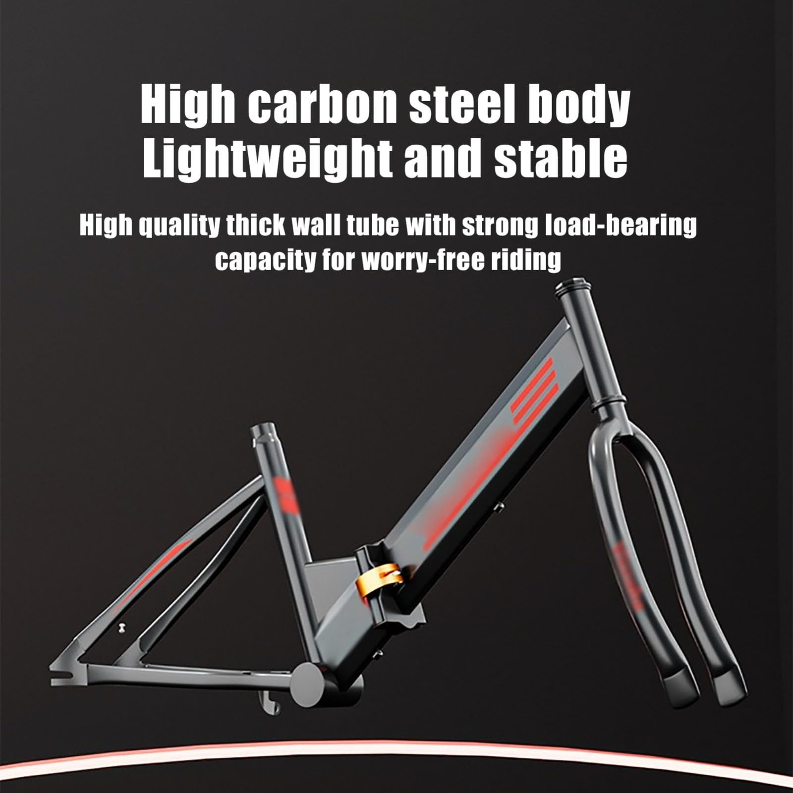 Bicicleta Plegable para Niños De 8 A 15 Años, Bicicleta con Cambio Velocidad De 18/20/22 Pulgadas, Bicicleta para Acampar Al Aire Libre, Bicicleta Plegable De Acero Al Carbono