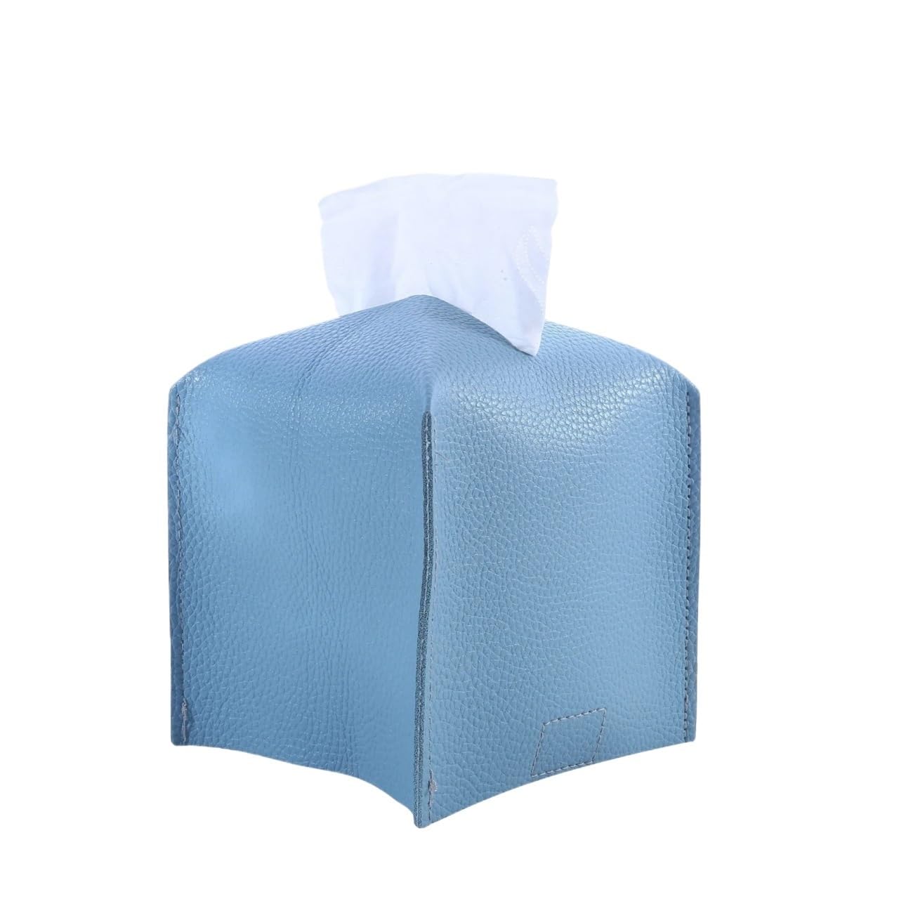 1pc 13cmX13cm Decorative Square Tissue Box PU Leather Holder Facial Paper Organizer For Bathroom Modern
