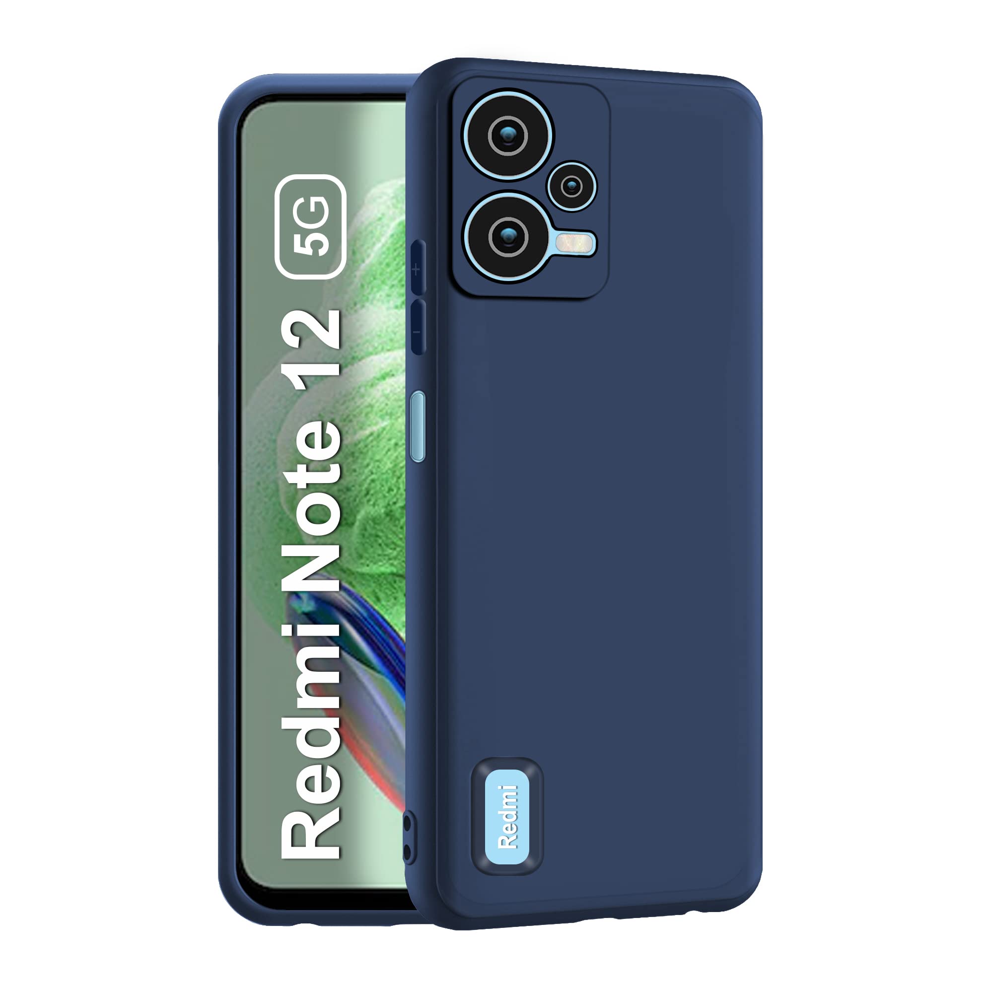 CEDO Redmi Note 12 (5G) Back Cover | Camera Bump Protection & Inner Velvet Fabric Lining | Ultra Slim Matte Soft Rubberised Case Cover (Blue) (B0BSQNCYNY) Amazon Price History, Amazon Price Tracker