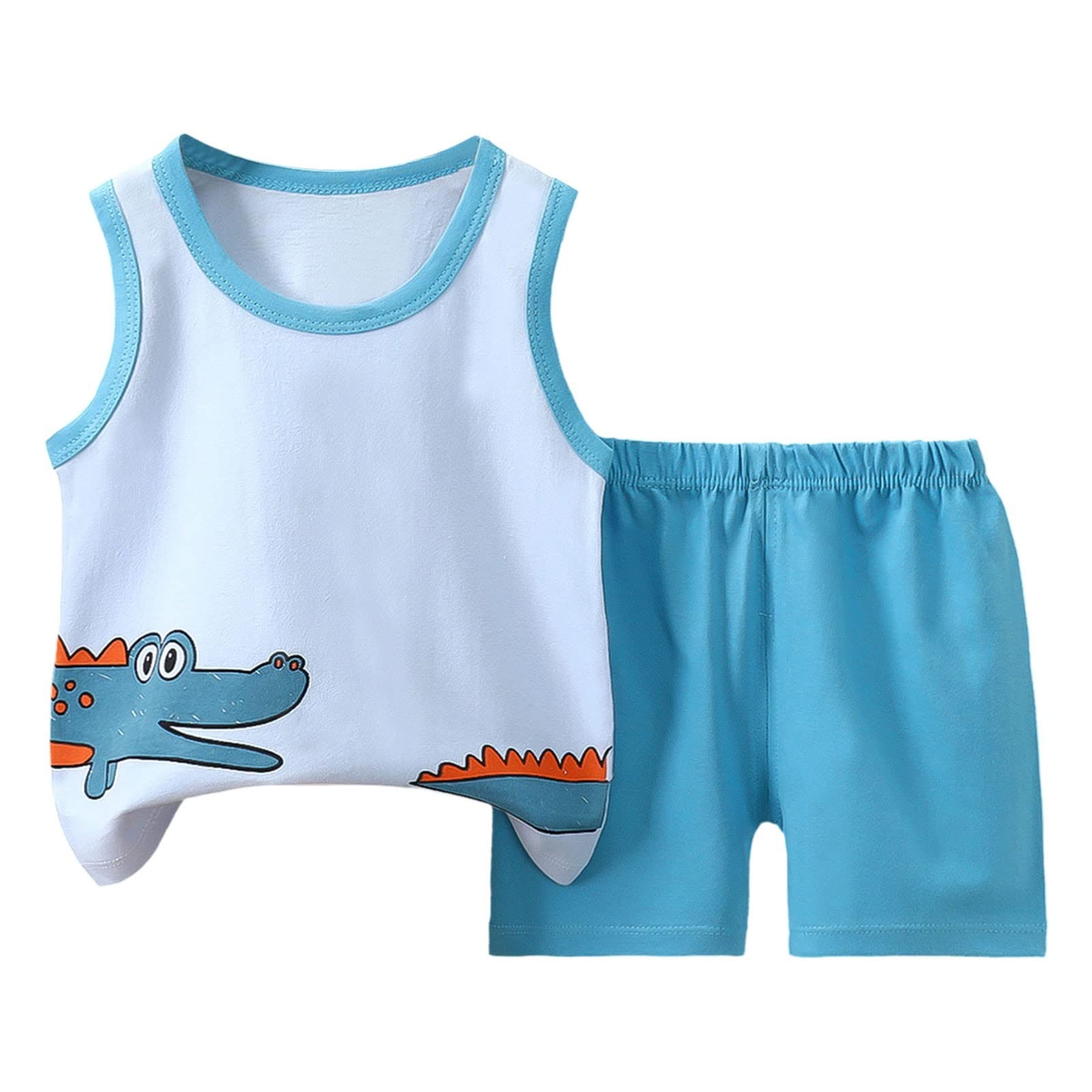 Toddler Baby Boy Girl Clothes Print Sweatshirt Pullover T-Shirt Tops Jogger Pants 2Pcs Sweatsuit T-Shirt Outfit