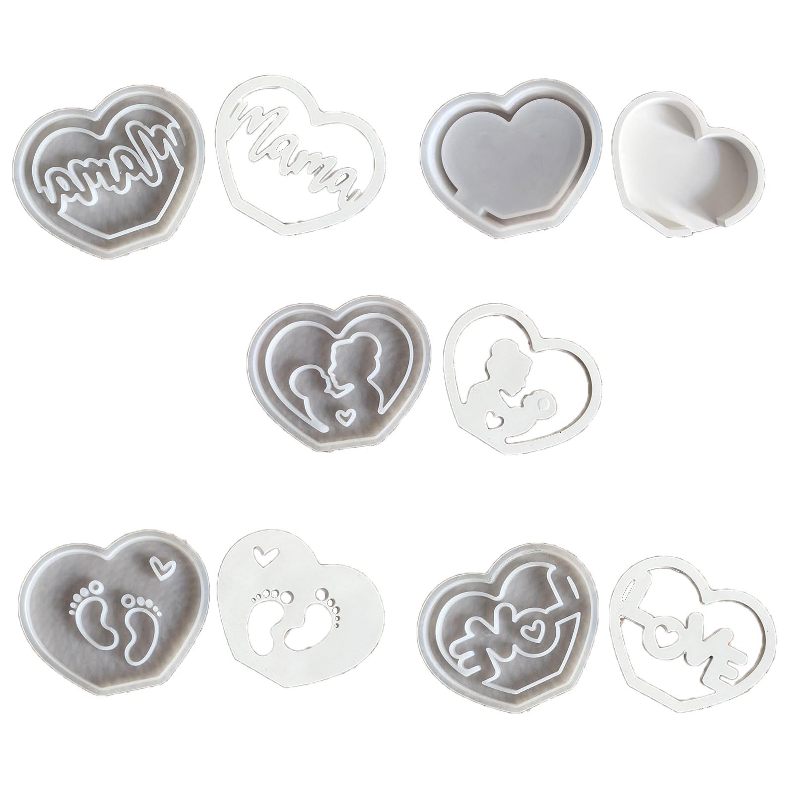 Moules en silicone pour la fête des mères et cadeaux DIY