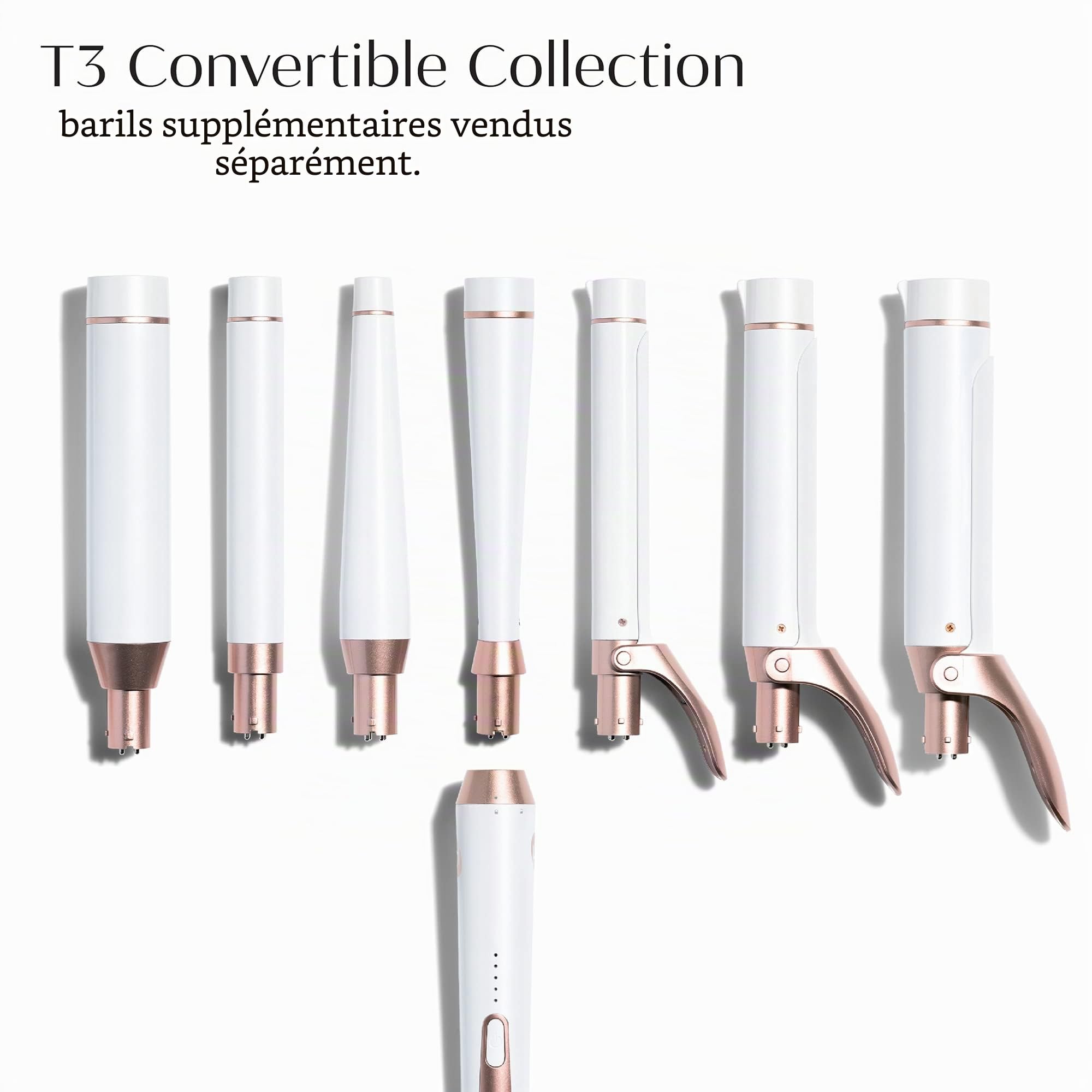 T3 Fer à Friser Interchangeable et Cylindres de Coiffage