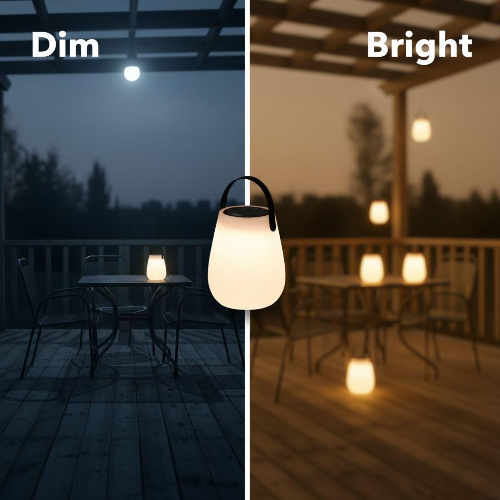 Ręczna solarna lampa stołowa, USB C i solarna ładowana, przenośna lampa zewnętrzna, 16 kolorów, pilot zdalnego sterowania, ściemniana latarnia na patio, do ogrodu, baru, do użytku przy łóżku