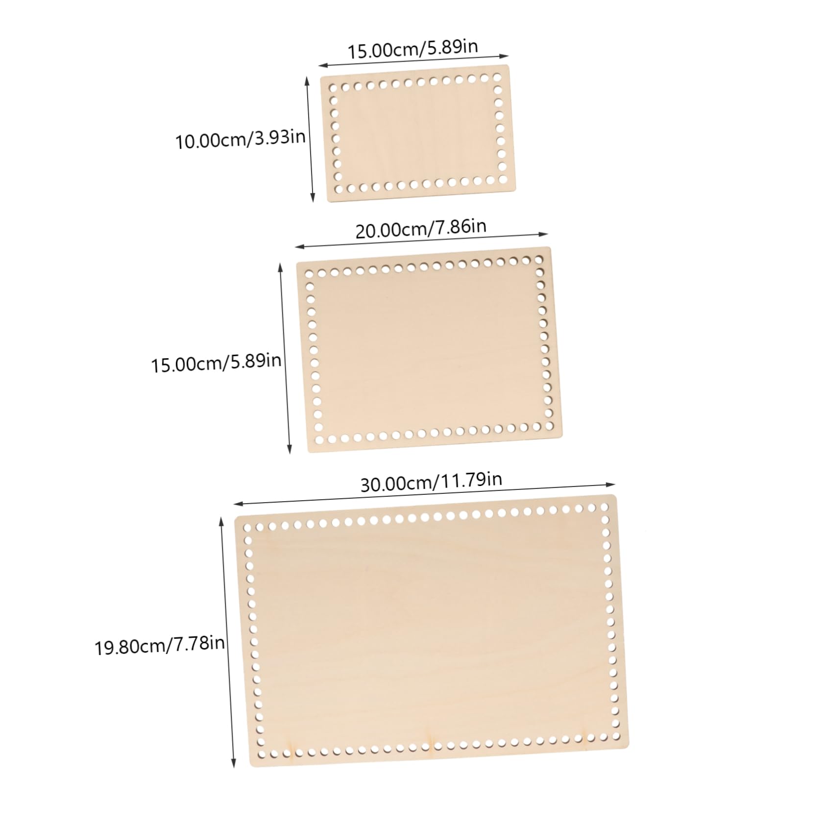 OSALADI DIY Crocheting Wood Base Crochet Basket Bases for Decor Crochet Basket Bottom