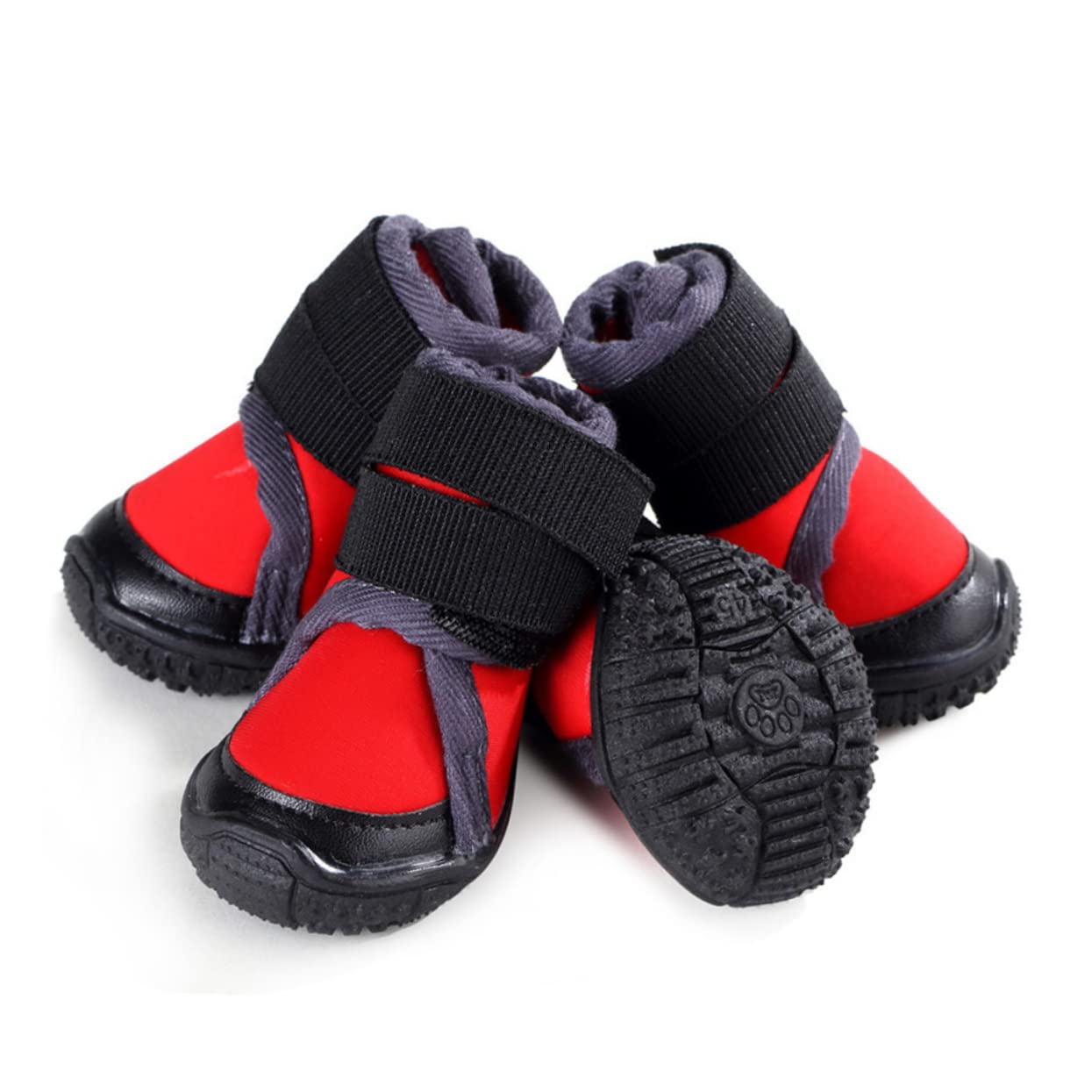 Toddmomy 4pièces Chaussures Chaudes Antidérapantes pour Chiens Chaussures Extérieur pour Animaux De Compagnie Adaptées Randonnée Et Marche Hiver